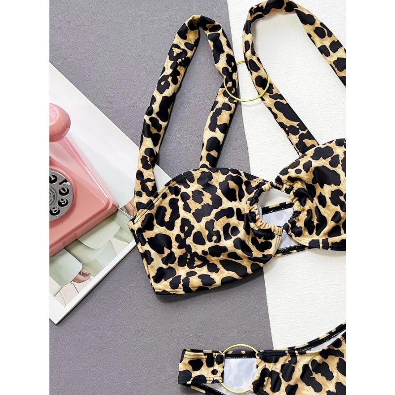 New High Quality Womens Leopard Sexy Bikini