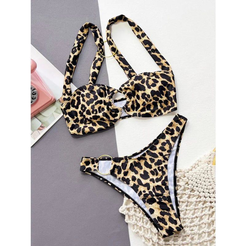 New High Quality Womens Leopard Sexy Bikini
