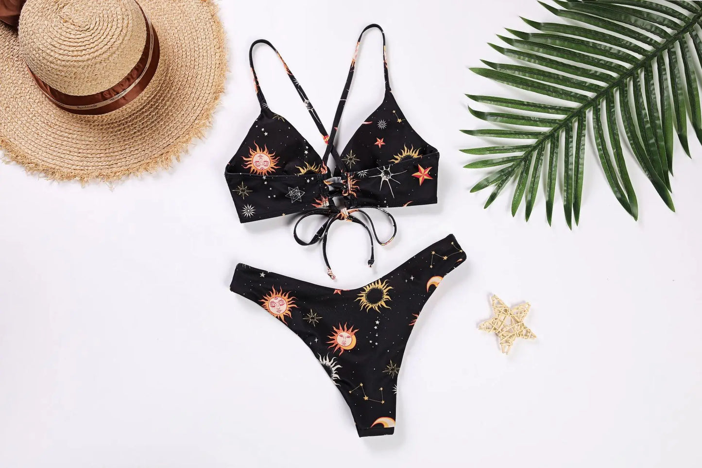 Sunflower Printed Bikini Set