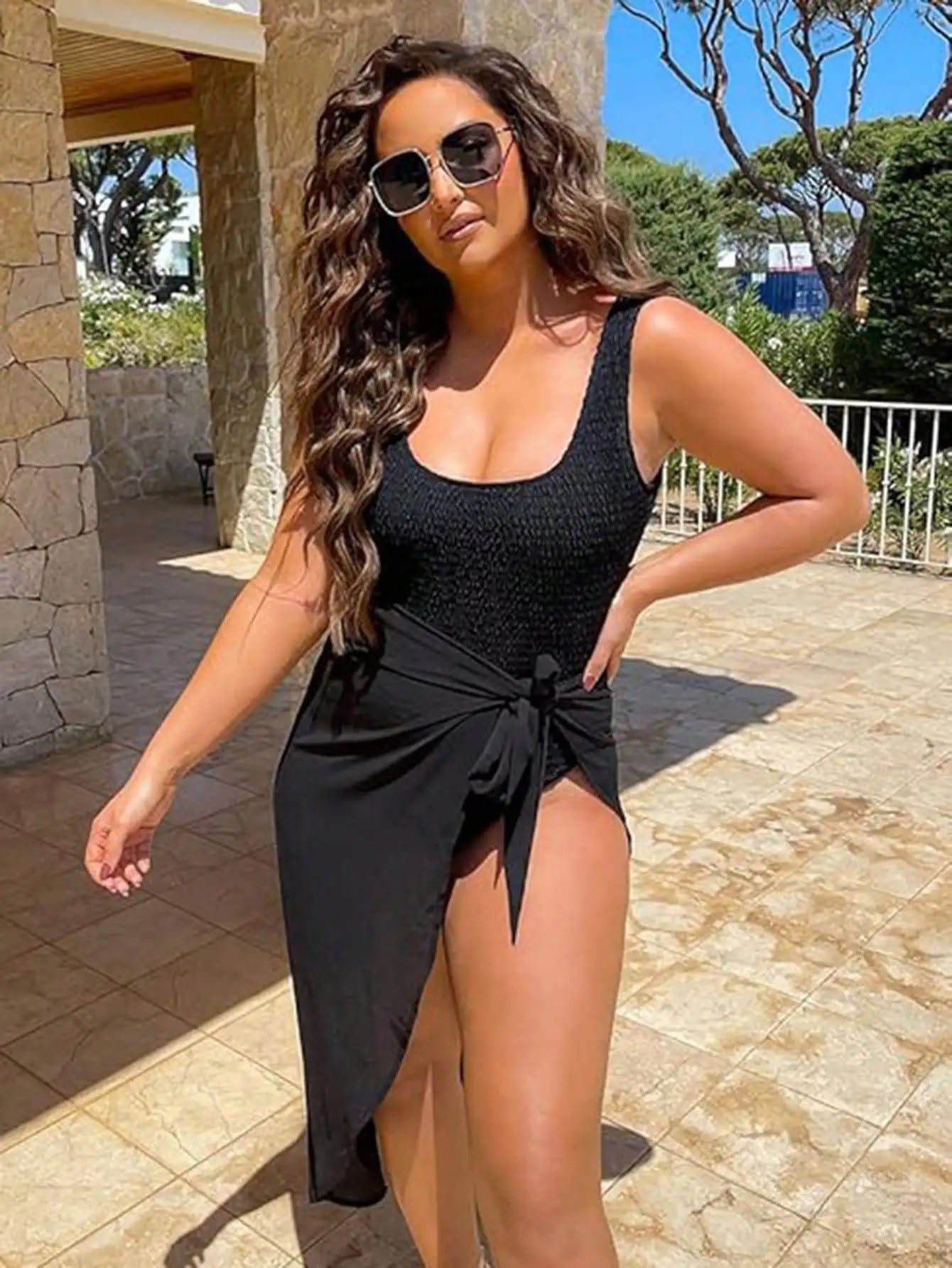 Chiffon Skirt Swimsuit Cover-up