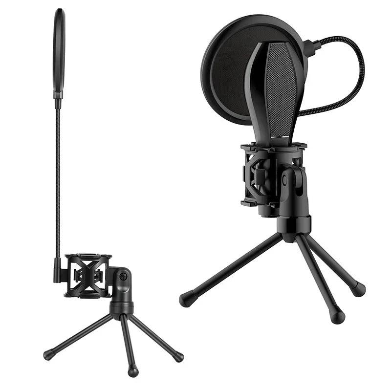 Microphone Stand Gaming Mic Tripod Mount Recording Equipment for Podcast