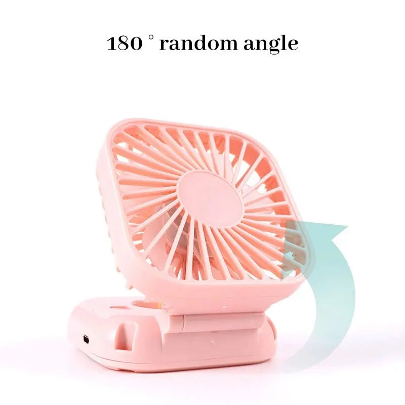 🔥 Trendy🔥 Handheld Portable Fan with Mirror