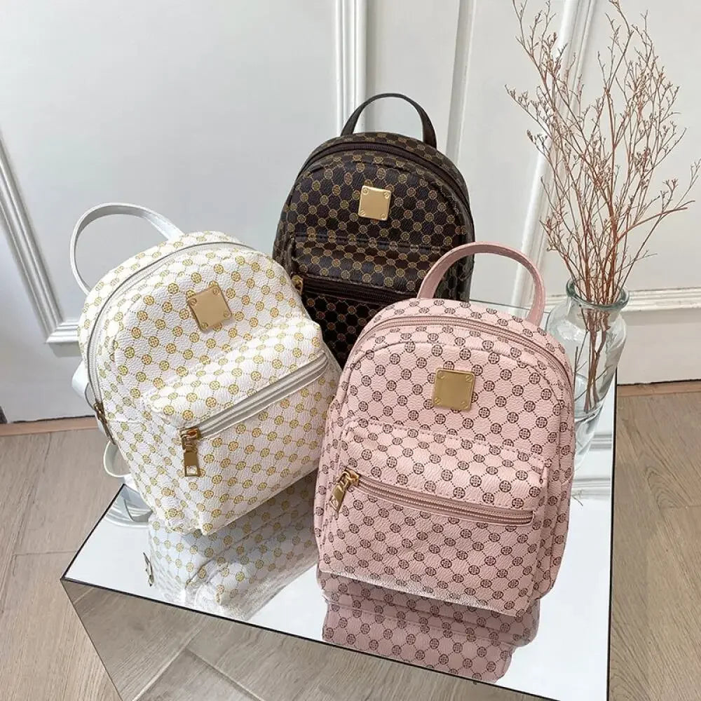 Pu Leather Mini Backpack